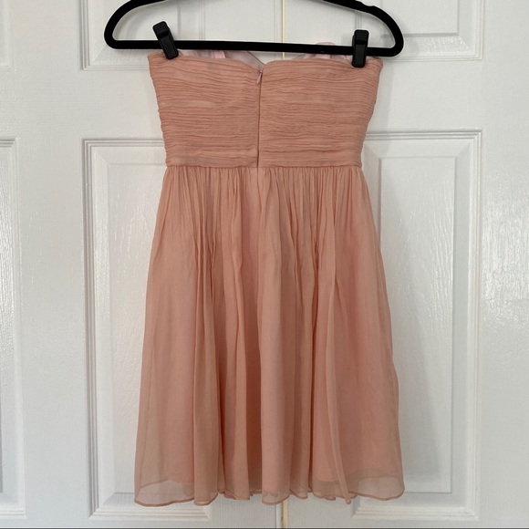 J. Crew Arabelle Silk Chiffon Dress Sz Petite 0 - Picture 4 of 5